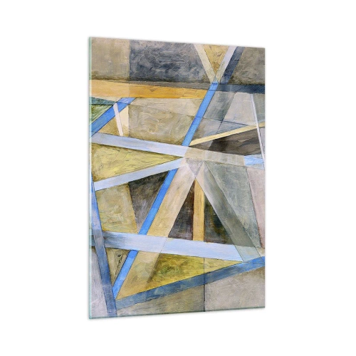 Quadro em vidro - Em linha reta ou na diagonal? - 50x70 cm