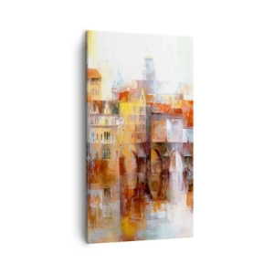 Quadro em tela - Debaixo da ponte também é bonito - 45x80 cm