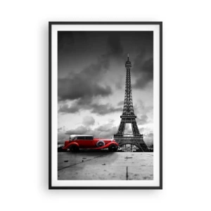 Pôster com moldura preta - Não há muito tempo atrás em Paris - 61x91 cm