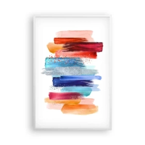 Pôster em moldura branca - Para cima e para baixo  - 61x91 cm