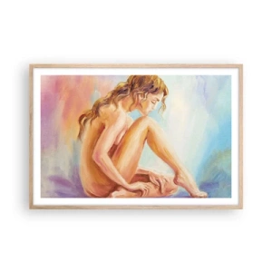 Pôster com moldura de carvalho claro - Ato de juventude - 91x61 cm