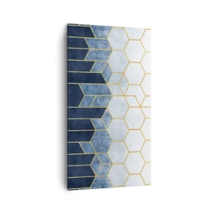 Quadro em tela - Composição em ritmo sincopado - 45x80 cm