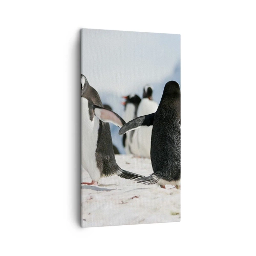 Quadro em tela - Dança na neve - 45x80 cm