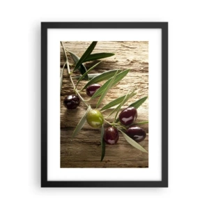Pôster com moldura preta - Direto da natureza - 30x40 cm