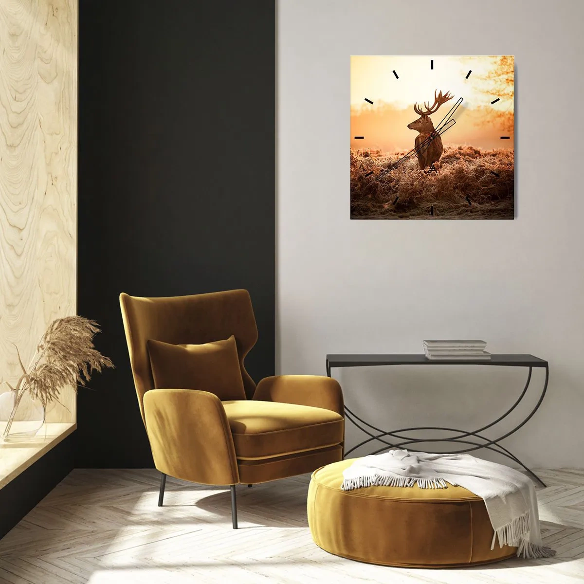 Relógio de parede - Relógio em vidro - O senhor da propriedade - 40x40 cm