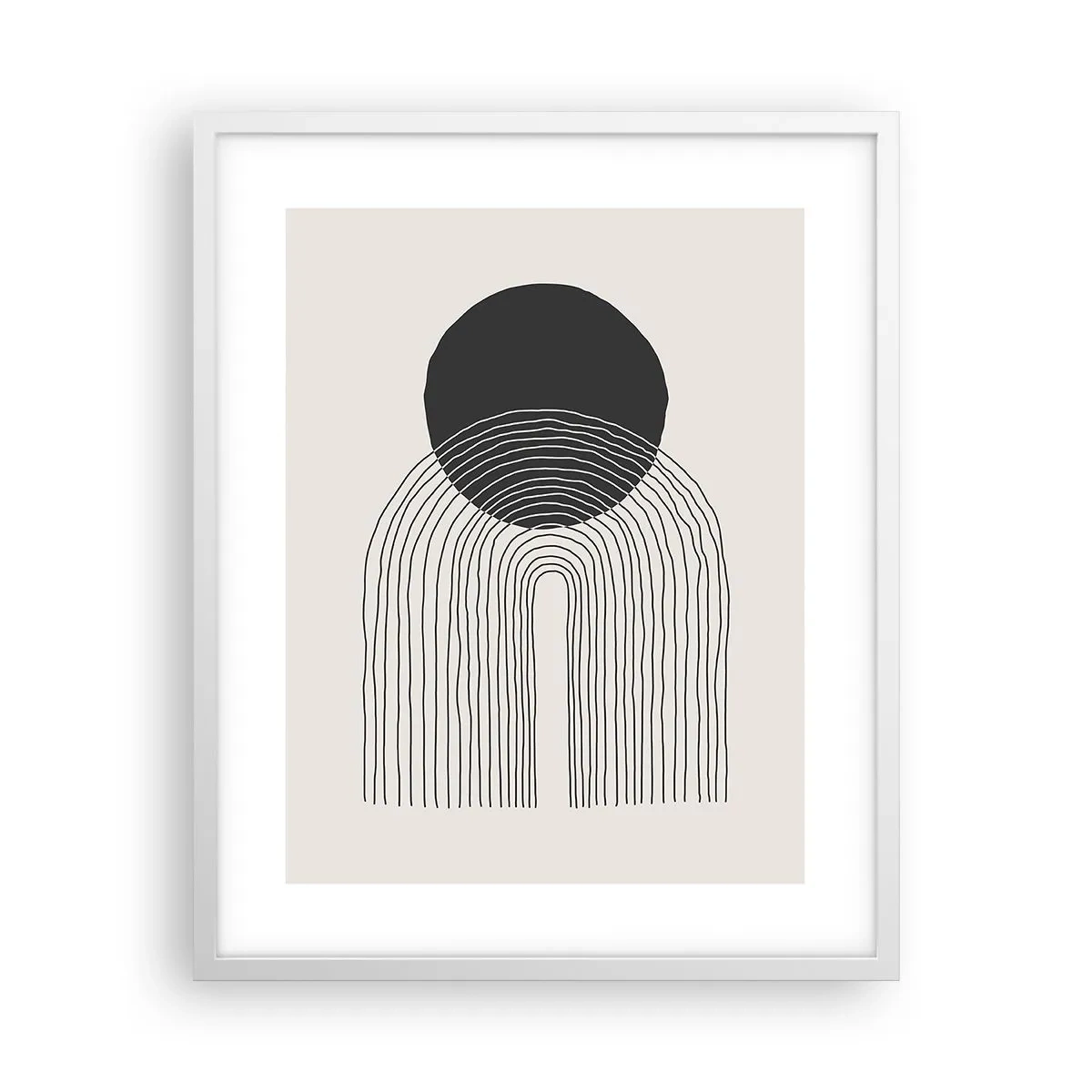 Pôster em moldura branca - Tremores e confiança - 40x50 cm