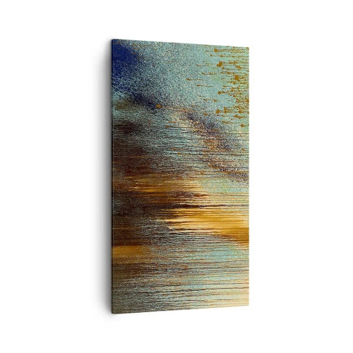 Quadro em tela - Uma composição colorida não acidental - 45x80 cm