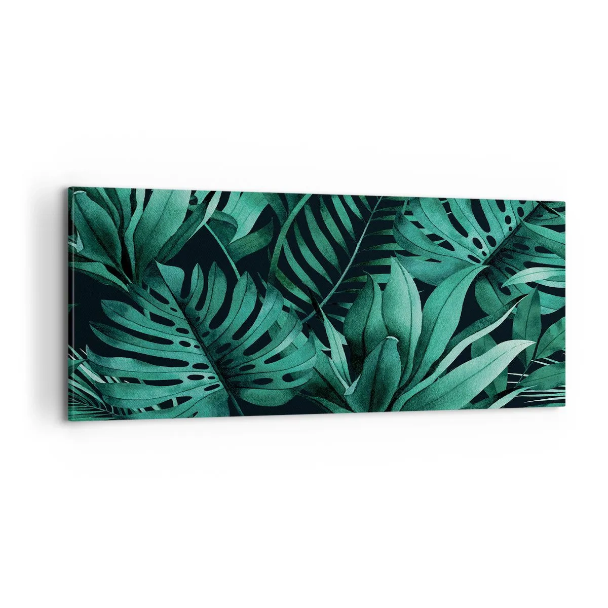 Quadro em tela - A profundidade da vegetação tropical - 100x40 cm