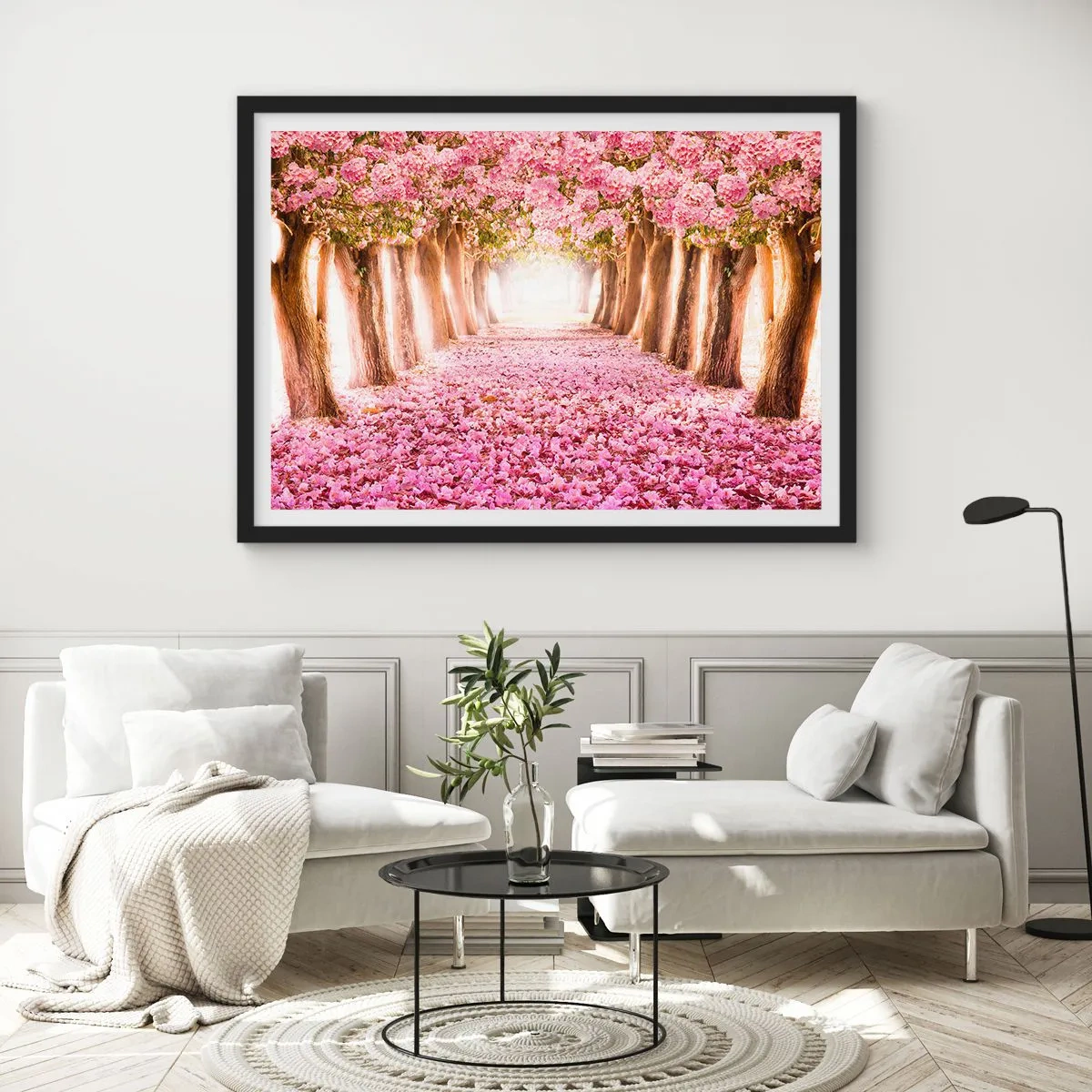 Pôster com moldura preta - O Caminho para o Paraíso - 100x70 cm