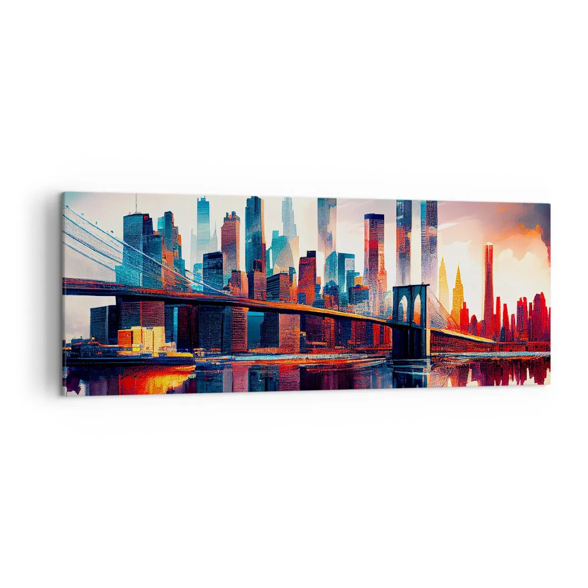 Quadro em tela - Nova York dos sonhos - 140x50 cm