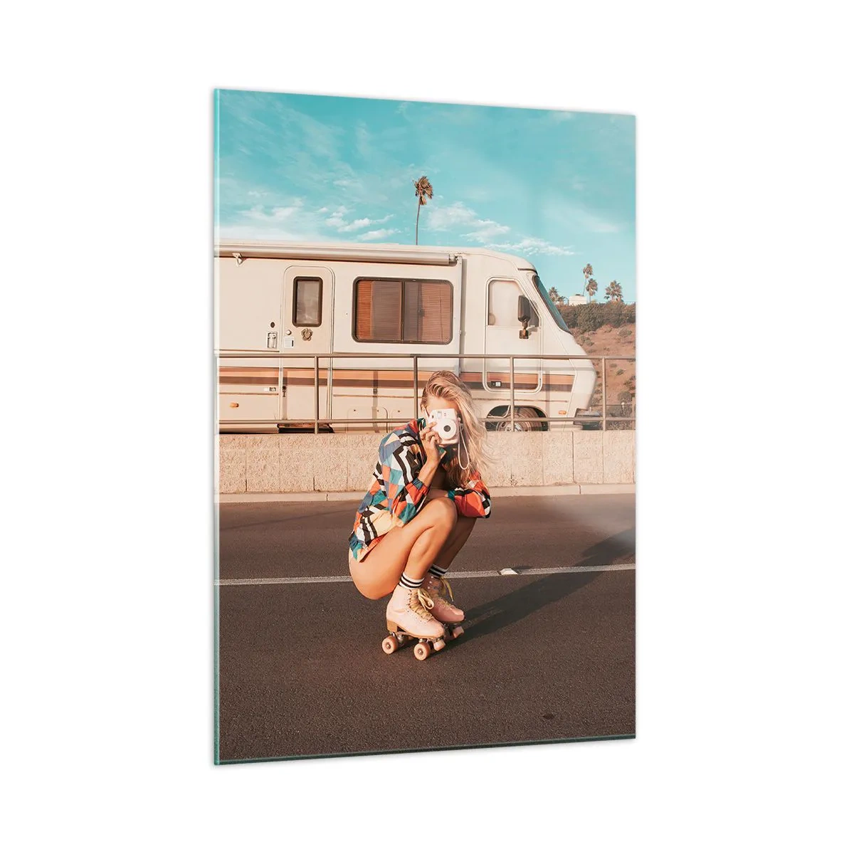 Quadro em vidro - Sorria, por favor! - 50x70 cm