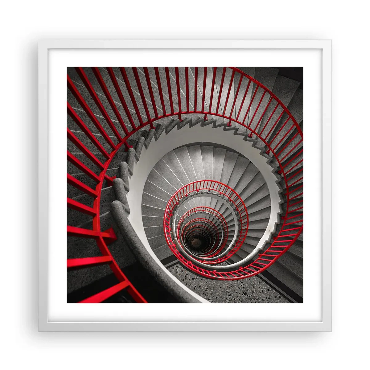 Pôster em moldura branca - Diversão de arquitetura - 50x50 cm