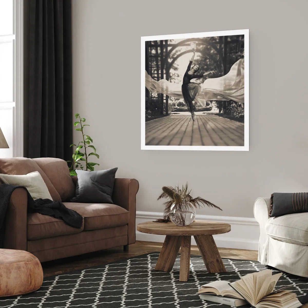 Pôster - A dança do espírito do jardim - 40x40 cm