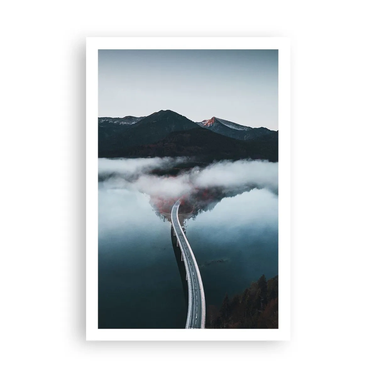 Pôster - Sobre a água tão lisa quanto um espelho - 61x91 cm