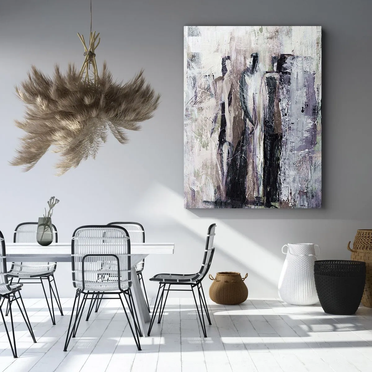 Quadro em tela - Três misteriosos - 50x70 cm
