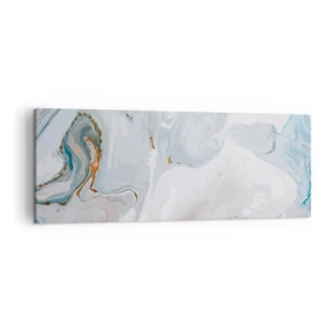 Quadro em tela - Branco elevado - 140x50 cm