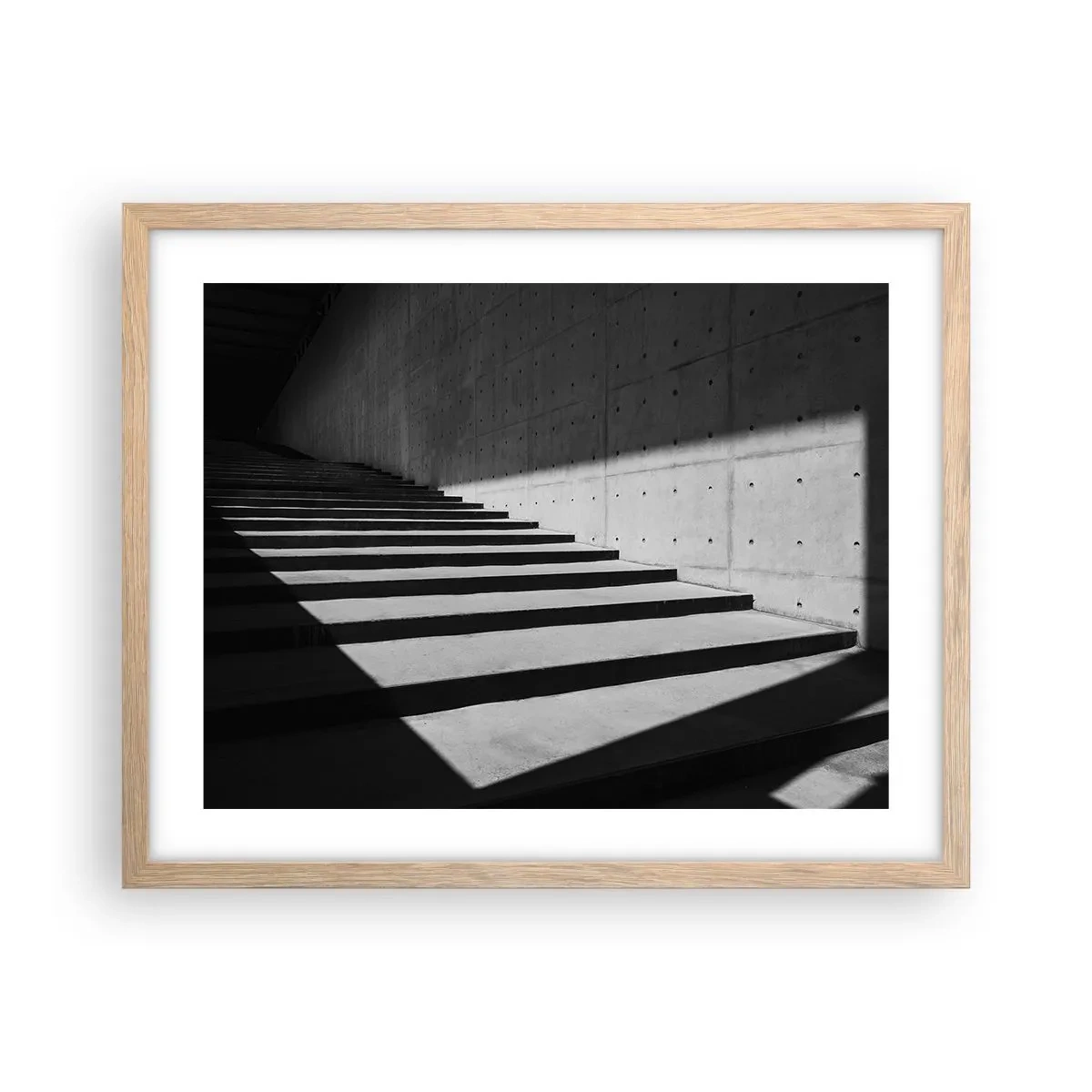 Pôster com moldura de carvalho claro - A beleza crua do modernismo - 50x40 cm