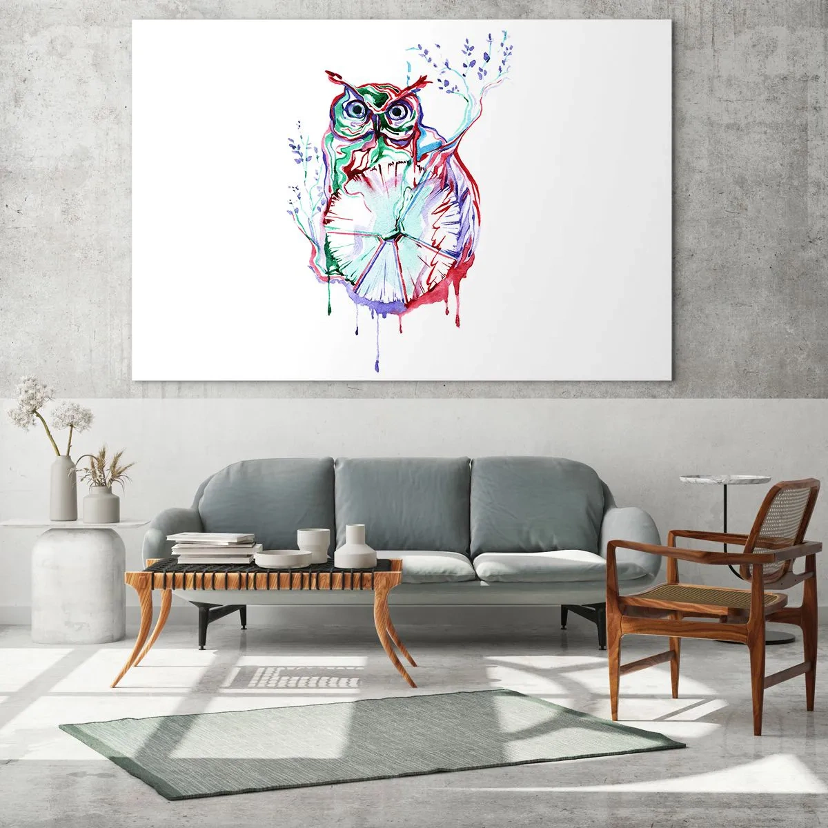 Quadro em vidro - Sábio por natureza - 100x70 cm