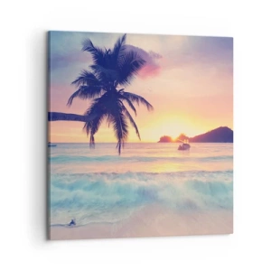 Quadro em tela - Noite na baía - 60x60 cm