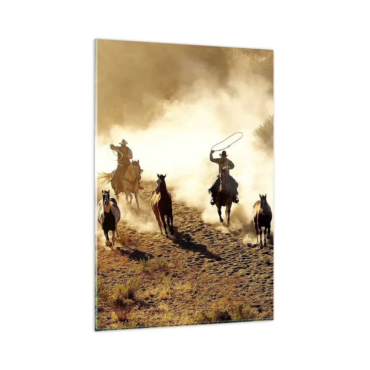 Quadro em vidro - Oeste verdadeiramente selvagem - 80x120 cm