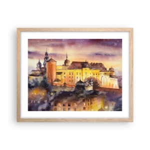 Pôster com moldura de carvalho claro - História e conto de fadas - 50x40 cm