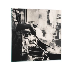 Quadro em vidro - Alquimia de sabores - 70x70 cm