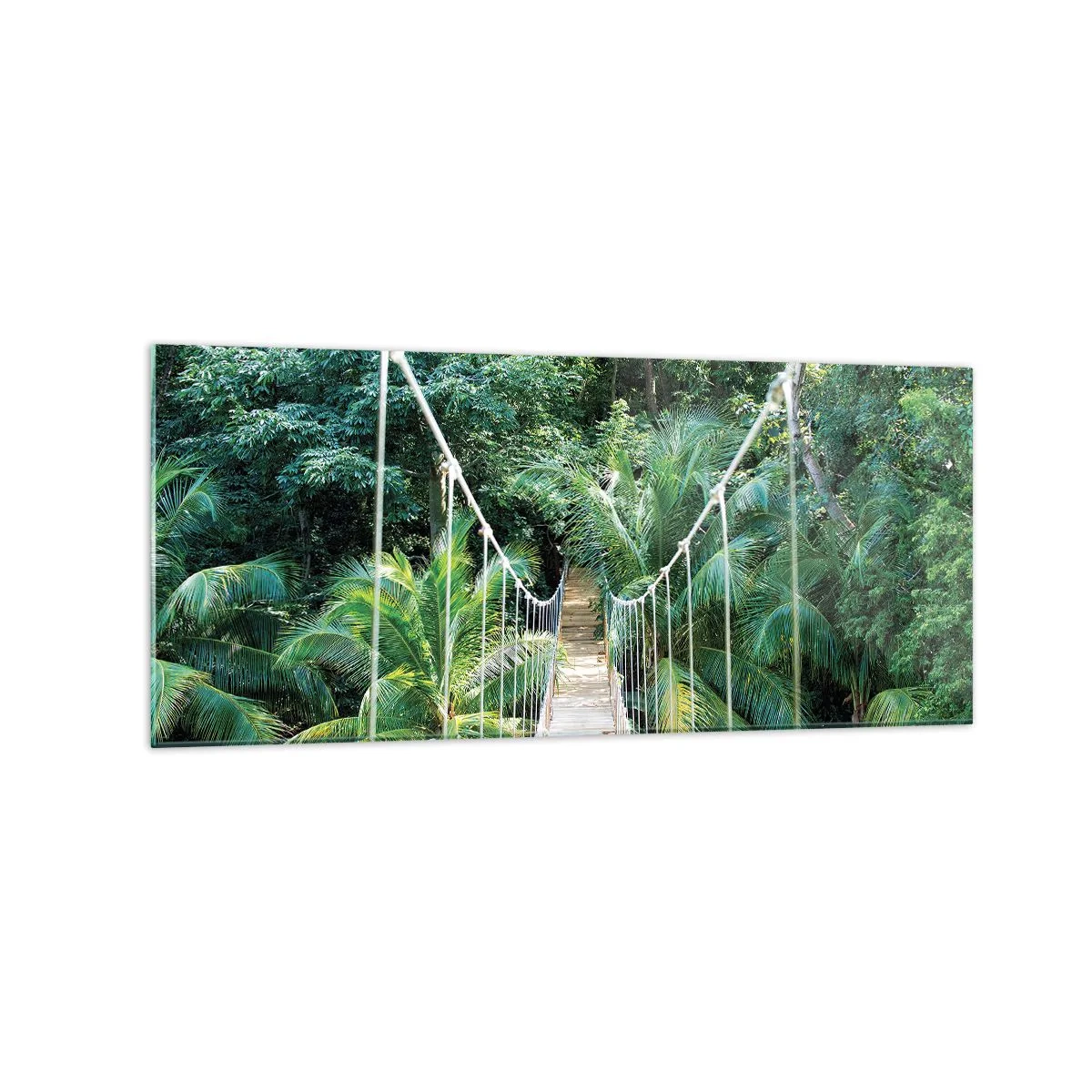 Quadro em vidro - Bem-vindo à selva! - 120x50 cm