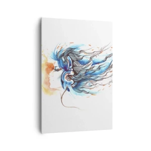 Quadro em tela - Deixe a música tocar - 70x100 cm