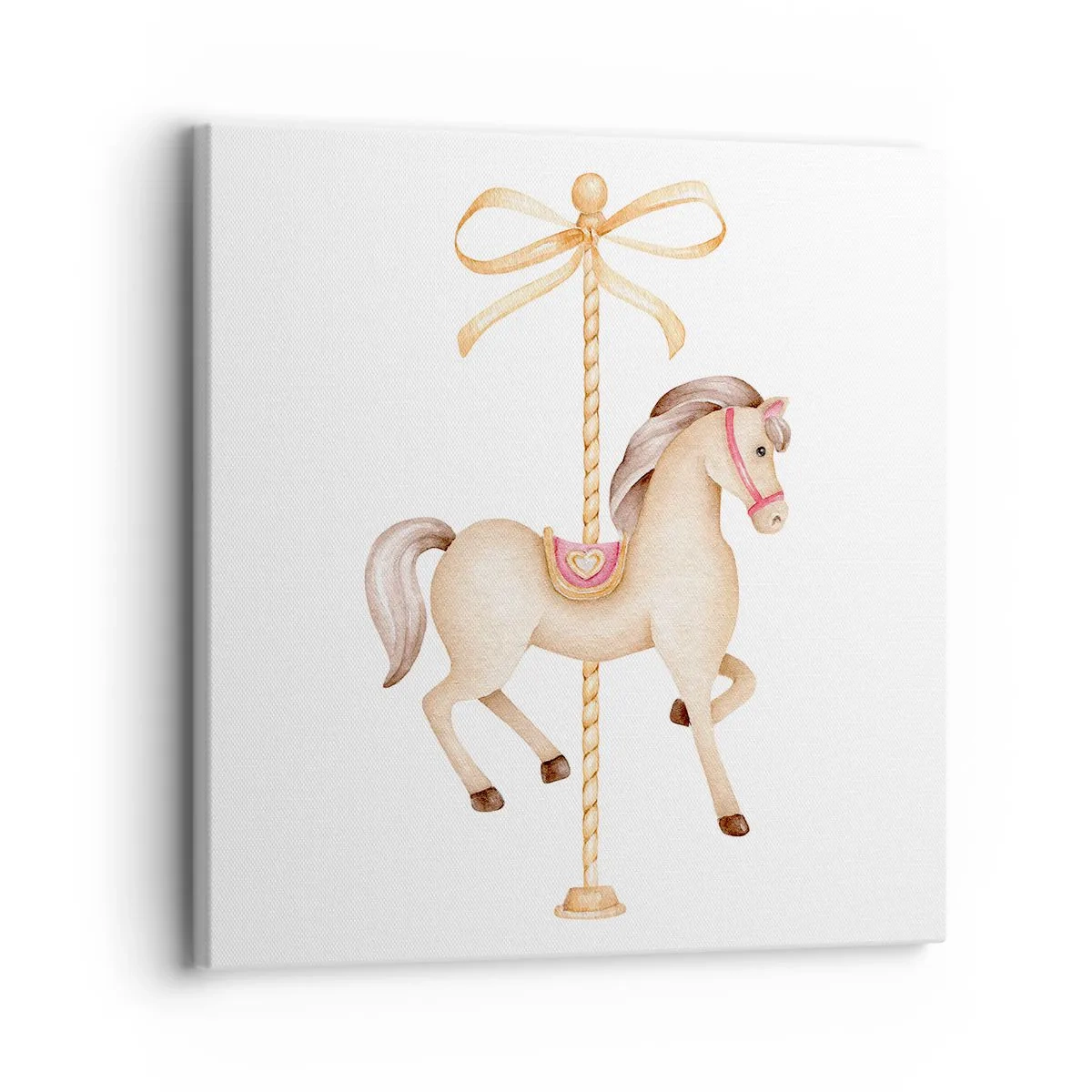 Quadro em tela - Um trote gracioso - 30x30 cm