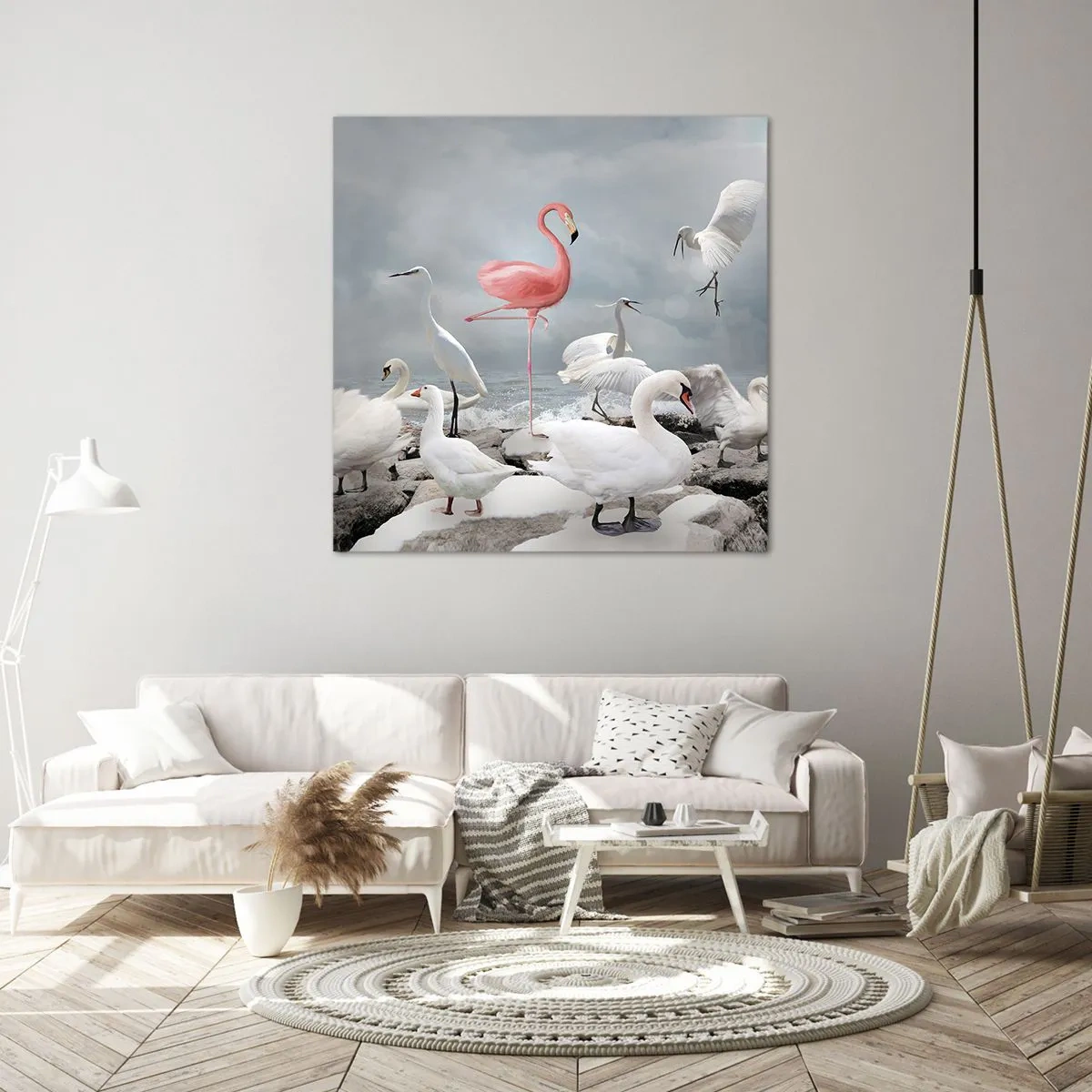 Quadro em tela - Como vim parar aqui? - 40x40 cm