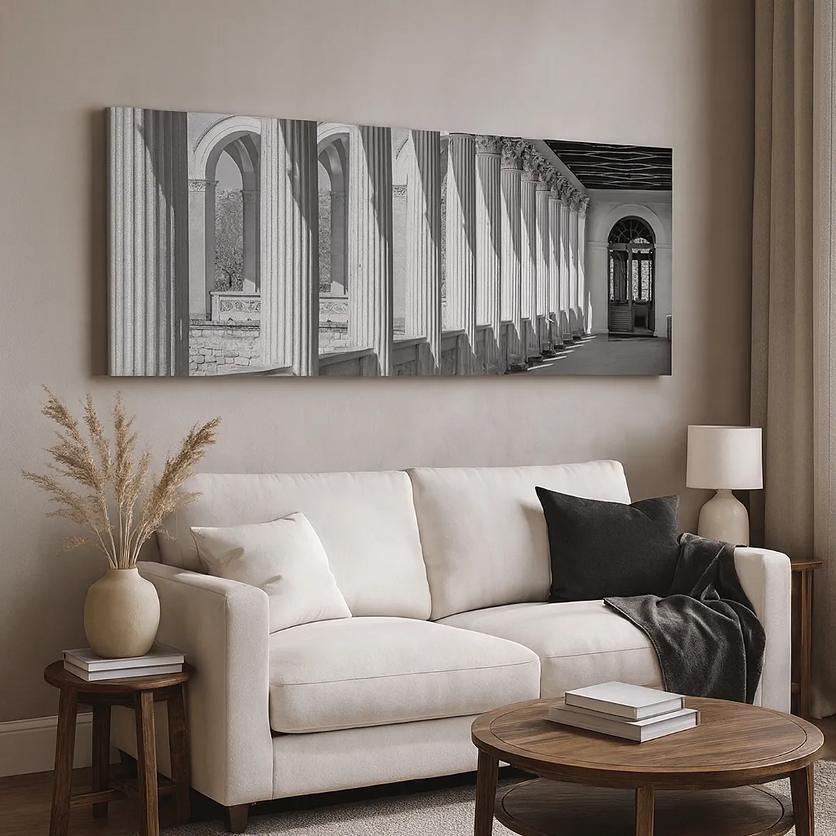 Quadro em tela - Arcada ensolarada - 30x30 cm