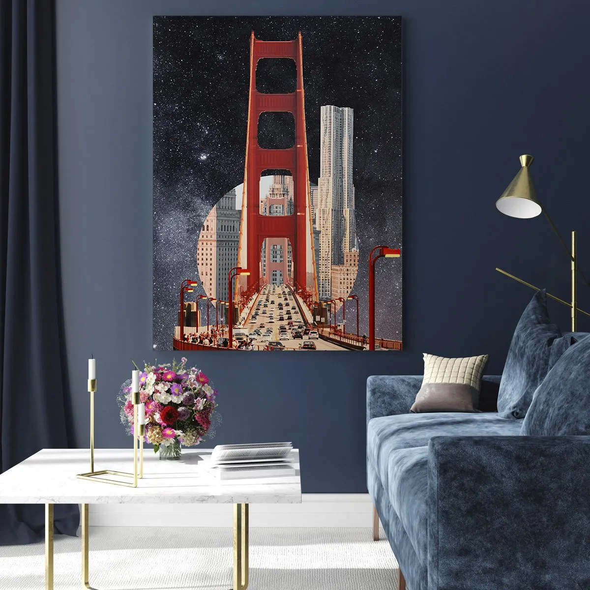 Quadro em vidro - Sempre no centro - 50x70 cm
