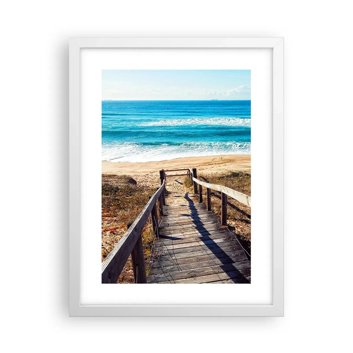 Pôster em moldura branca - Corra! - 30x40 cm