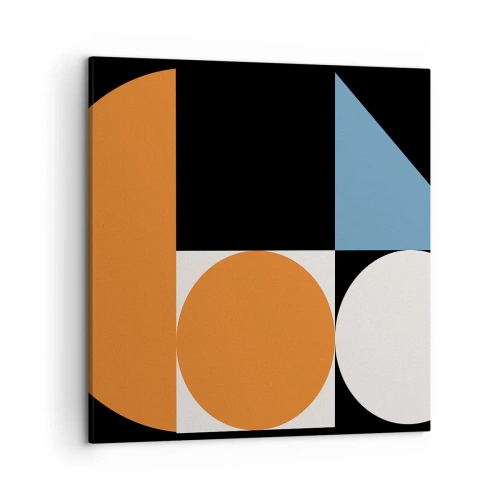 Quadro em tela - Disposição das figuras - 50x50 cm