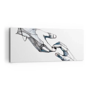 Quadro em tela - Um bom gesto - 100x40 cm