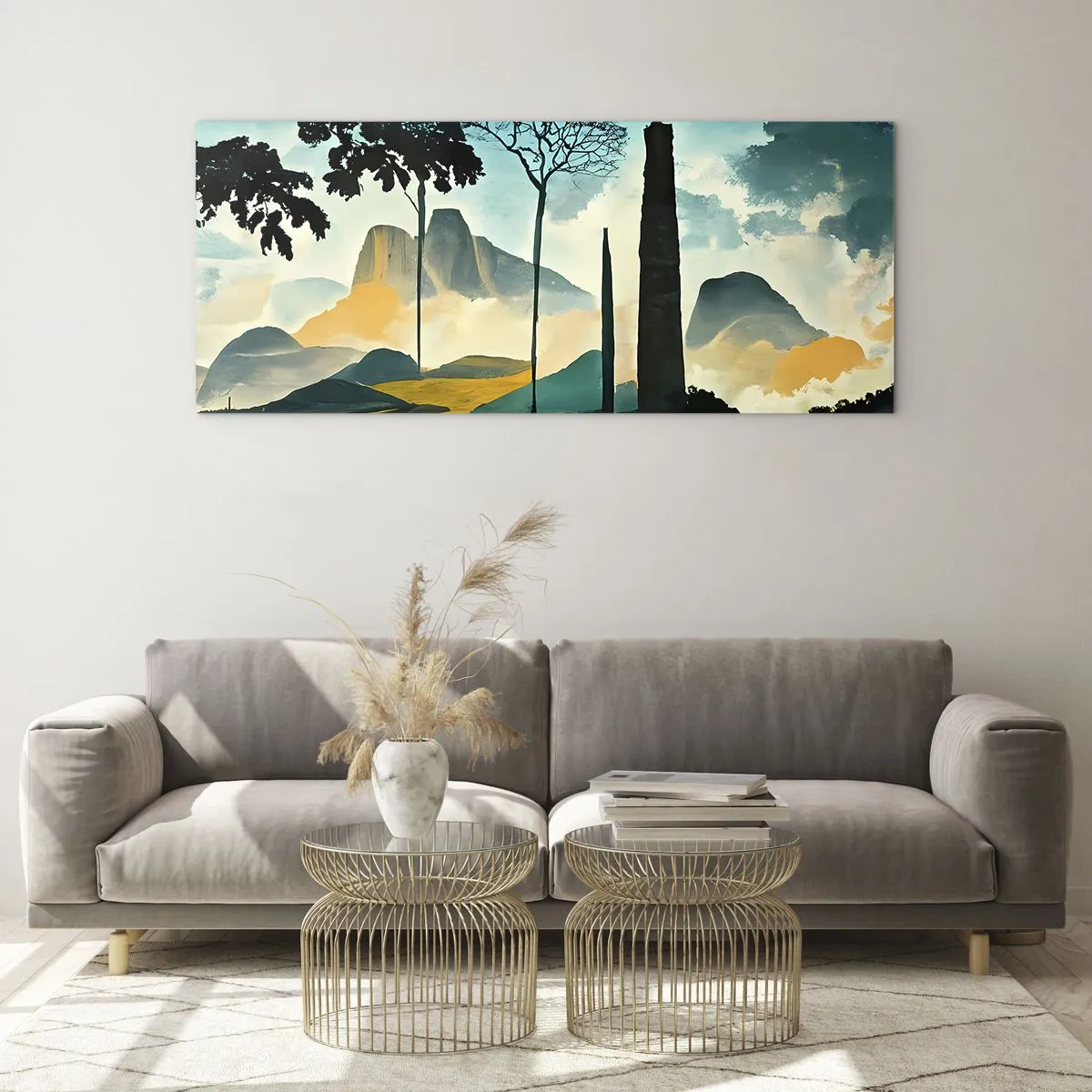 Quadro em vidro - Cada vez mais alto - 100x40 cm
