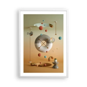 Pôster em moldura branca - Nada pode acontecer - 50x70 cm