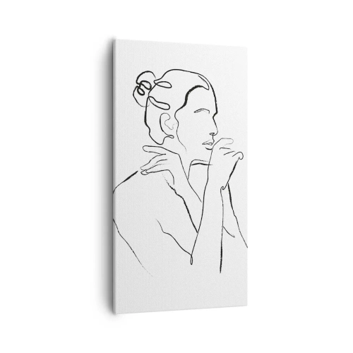 Quadro em tela - Nu: um mistério sensual - 55x100 cm