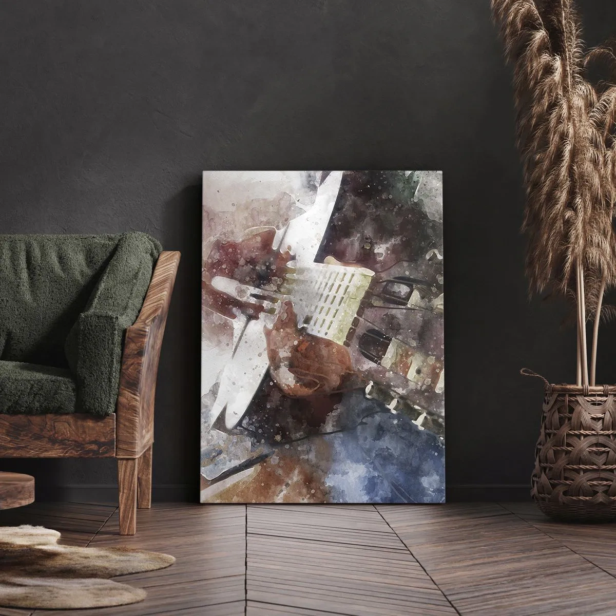 Quadro em tela - E o que acha? - 55x100 cm