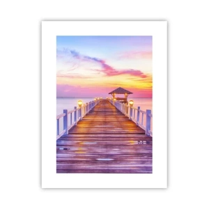 Pôster - O silêncio lilás-dourado da noite - 30x40 cm