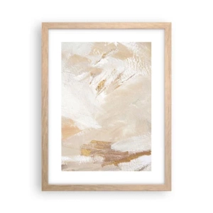 Pôster com moldura de carvalho claro - Composição pastel - 30x40 cm