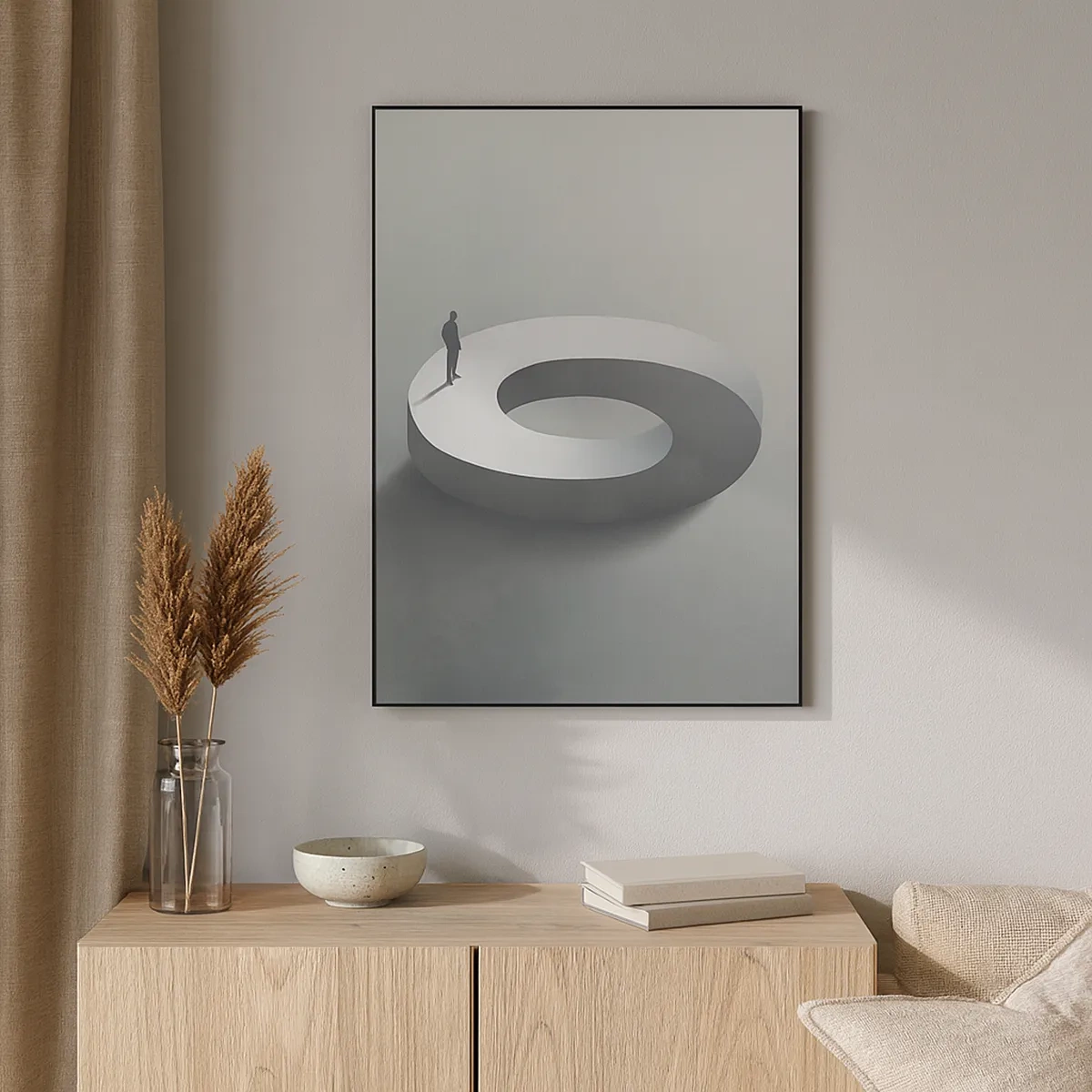 Quadro em tela - Seja inteligente - 50x70 cm