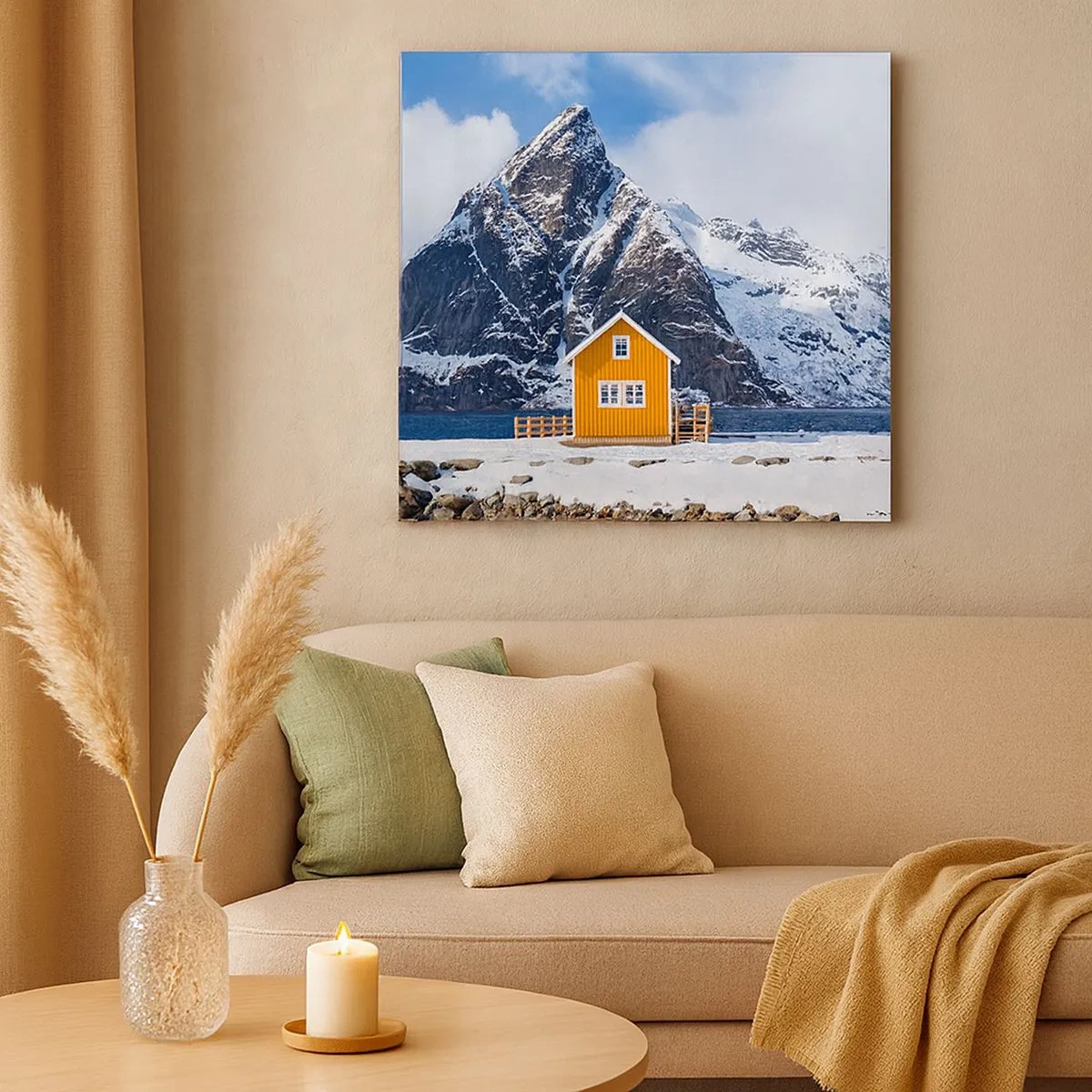 Quadro em tela - Feriados escandinavos - 30x30 cm