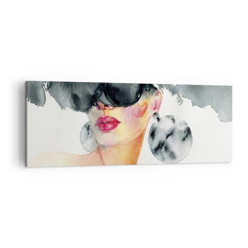 Quadro em tela - O segredo da elegância - 140x50 cm