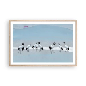 Pôster com moldura de carvalho claro - Depois de um dia quente - 91x61 cm