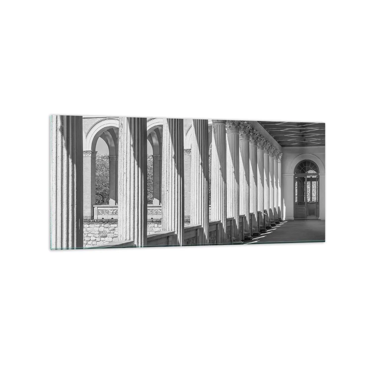 Quadro em vidro - Arcada ensolarada - 120x50 cm