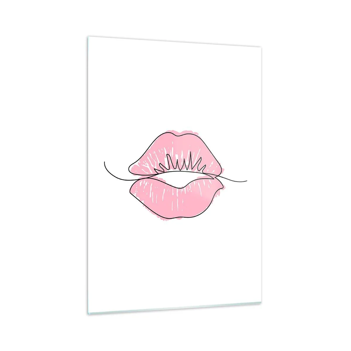 Quadro em vidro - Pronto para beijar? - 50x70 cm