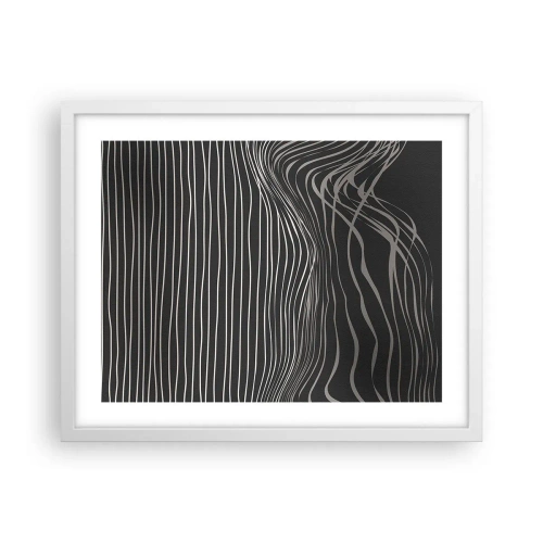 Pôster em moldura branca - Ritmo e sotaque - 50x40 cm