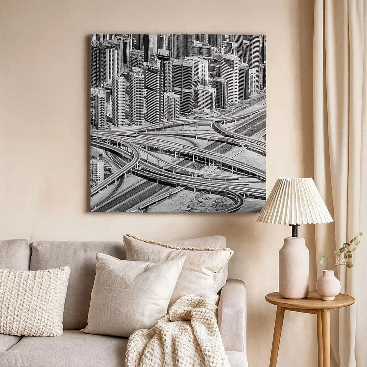 Quadro em tela - Dubai – uma cidade impossível - 30x30 cm