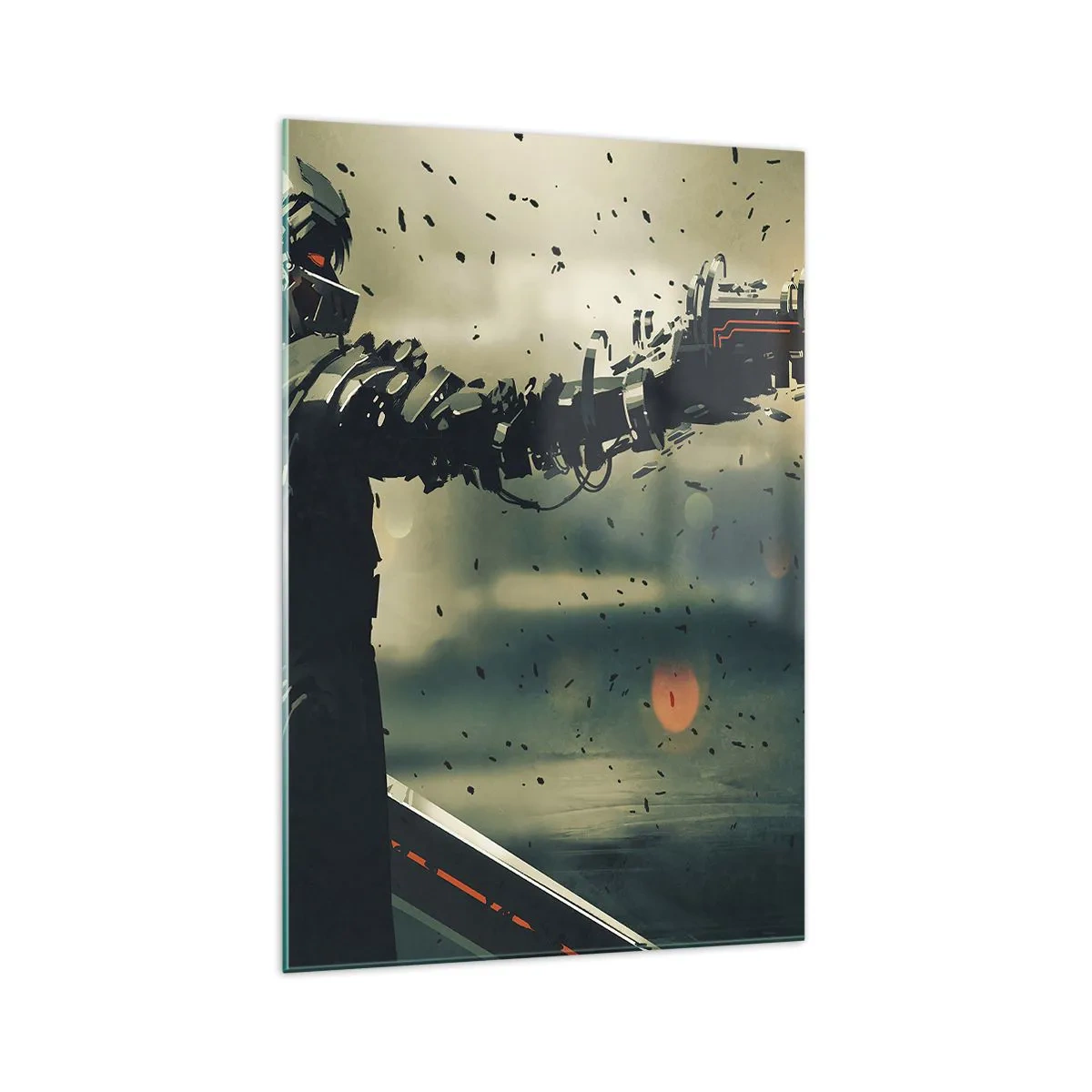 Quadro em vidro - Arma letal - seu próprio Exterminador do Futuro - 70x100 cm